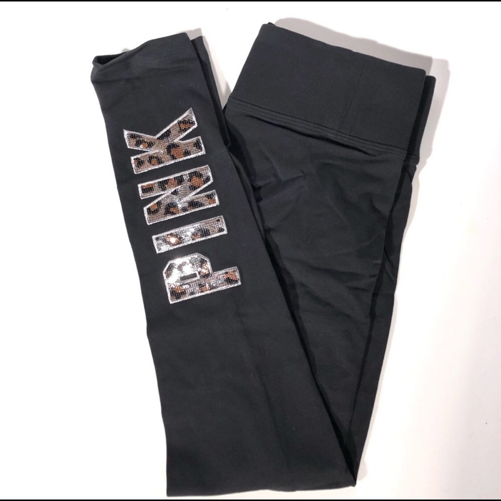 NWT vs pink bling yoga leggings sz small
